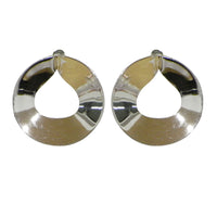 Load image into Gallery viewer, Damen Ohrstecker, Sterling Silber 925er, runde breite Creolen
