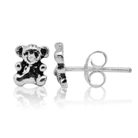 Load image into Gallery viewer, Ohrstecker 925 Sterling Silber Unisex Schmuck Ohrringe Teddy Bär
