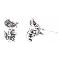 Load image into Gallery viewer, Silberohrstecker Ohrstecker 925er Sterling Silber Unisex Schmuck Ohrringe Maus
