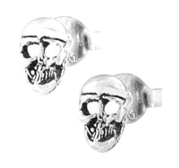 Load image into Gallery viewer, Silberohrstecker Ohrstecker 925er Sterling Silber Schmuck Totenkopf lachend
