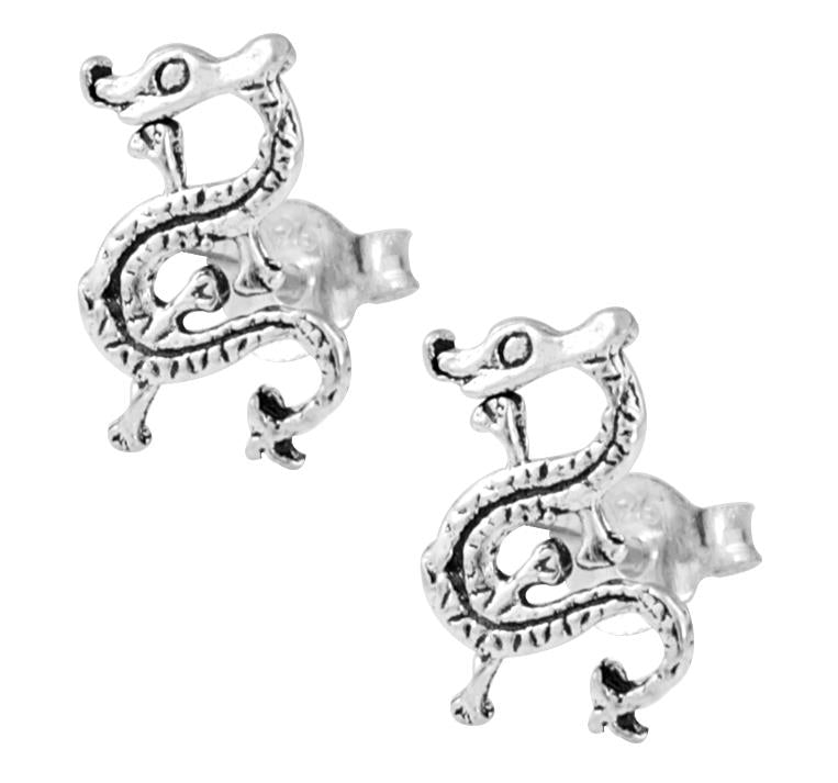 Silberohrstecker Ohrstecker 925er Sterling Silber Schmuck Drache