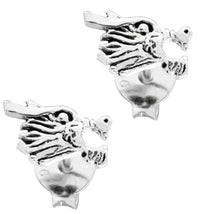 Cargar imagen en el visor de la galería, Silberohrstecker Ohrstecker Ohrringe Unisex 925er Sterling Silber Schmuck Drachenkopf
