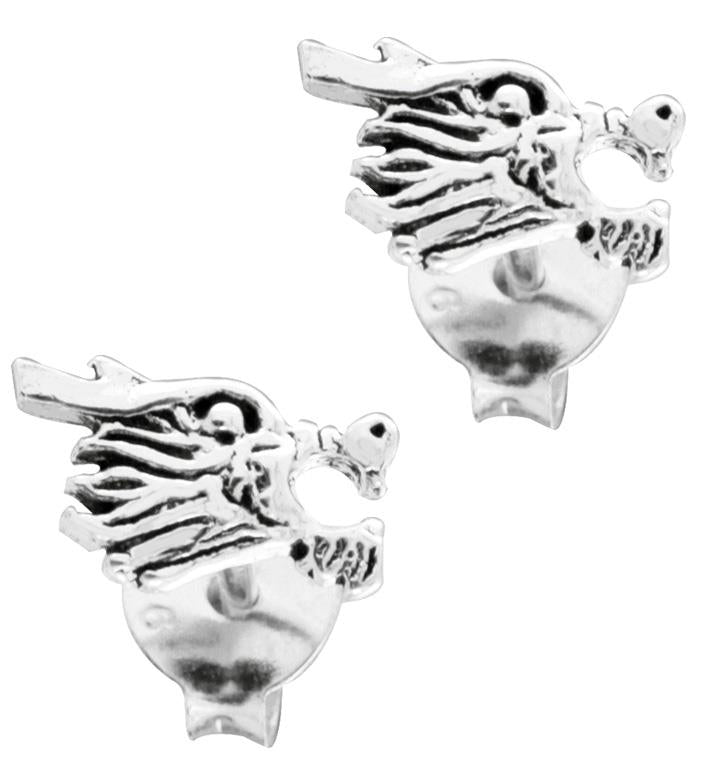 Silberohrstecker Ohrstecker Ohrringe Unisex 925er Sterling Silber Schmuck Drachenkopf