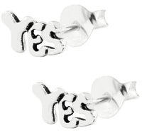 Load image into Gallery viewer, Silberohrstecker Ohrstecker Ohrringe Unisex 925er Sterling Silber Schmuck Buchstaben YES schräg
