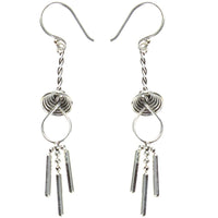 Load image into Gallery viewer, Ohrringe Silberohrringe 925er Sterling Silber Damen Ohrhänger Windspiel
