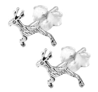 Load image into Gallery viewer, Silberohrstecker Ohrstecker 925er Sterling Silber Schmuck Reh
