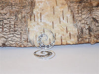 Load image into Gallery viewer, Messingohrringe versilbert Spiralen Linien S-Form Ornament 925 sterling Silber
