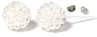 Load image into Gallery viewer, Ohrstecker Perle weiß kleine Perlen rund 925er Sterlingsilber Perlenohrstecker
