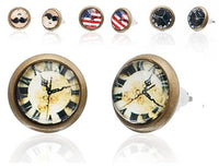 Cargar imagen en el visor de la galería, Brass Ohrstecker Stern Sterne bunt Unisex, 12 mm, aus Edelstahl und nickelfrei – bequeme Ohrringe im Sterne-Design für Damen und Herren.
