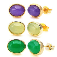 Load image into Gallery viewer, Brass Ohrstecker Stern Sterne bunt Unisex Ohrringe Edelstahl nickelfrei Kommunismus 12 mm
