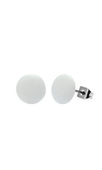 Load image into Gallery viewer, A pair of colorful star-shaped unisex stud earrings, Brass Ohrstecker Stern Sterne bunt, made from nickelfrei stainless steel, 12 mm size, shown against a plain white background.
