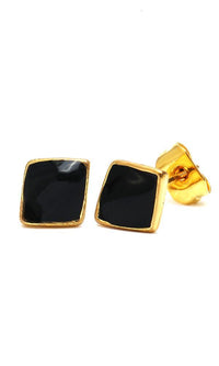 Load image into Gallery viewer, Brass Ohrstecker Stern Sterne bunt Unisex Ohrringe Edelstahl nickelfrei Kommunismus 12 mm
