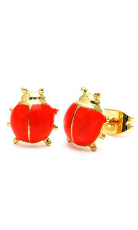 Load image into Gallery viewer, Brass Ohrstecker Stern Sterne bunt Unisex Ohrringe Edelstahl nickelfrei Kommunismus 12 mm
