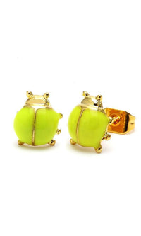 Load image into Gallery viewer, Brass Ohrstecker Stern Sterne bunt Unisex Ohrringe Edelstahl nickelfrei Kommunismus 12 mm
