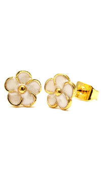 Cargar imagen en el visor de la galería, Brass Ohrstecker Stern Sterne bunt Unisex Ohrringe Edelstahl nickelfrei Kommunismus 12 mm
