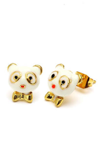 Cargar imagen en el visor de la galería, Brass Ohrstecker Stern Sterne bunt Unisex Ohrringe Edelstahl nickelfrei Kommunismus 12 mm
