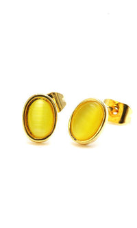 Load image into Gallery viewer, Brass Ohrstecker Stern Sterne bunt Unisex Ohrringe Edelstahl nickelfrei Kommunismus 12 mm
