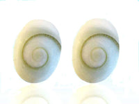 Load image into Gallery viewer, Shiva-Augen-Ohrstecker, oval, 9x6mm, 925er Sterlingsilber-Stift
