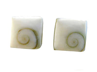 Load image into Gallery viewer, Shivaauge Quadrat 10 mm Silberohrstecker Ohrstecker 925er Silber Shiva Auge Eye
