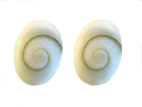 Load image into Gallery viewer, Shiva-Augen-Ohrstecker, oval, 9x6mm, 925er Sterlingsilber-Stift
