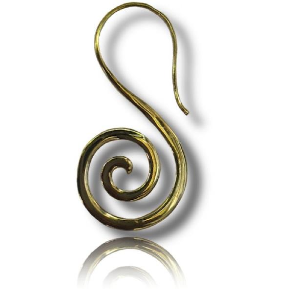 Ohr Expander Dehner Spirale Dehnungs Piercing Plug 1mm Ohrschmuck Unisex Fake Bronze