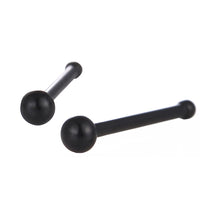 Load image into Gallery viewer, Gerader Nasenstecker schwarz mini Kugel Chirurgenstahl
