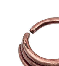 Load image into Gallery viewer, Nostril Piercing Kupfer Nasenringe Bänder rotgold
