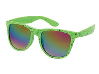 Cargar imagen en el visor de la galería, Sonnenbrille Farbkleckse Nerd Rainbow verspiegelt 400 UV
