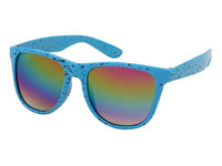 Cargar imagen en el visor de la galería, Sonnenbrille Farbkleckse Nerd Rainbow verspiegelt 400 UV

