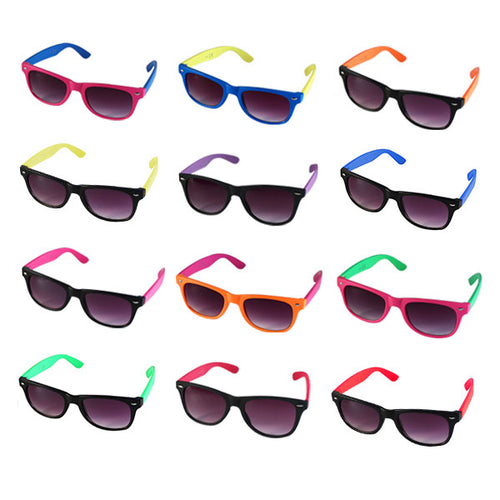 Nerd sunglasses, two-tone, unisex, purple tinted, 400 UV protection