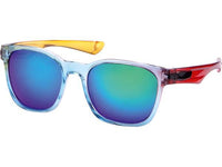 Load image into Gallery viewer, Sonnenbrille bunt verspiegelt 400 UV  transparent dreifarbig sportlich
