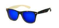 Load image into Gallery viewer, Sonnenbrille verspiegelt 400 UV Nerd Tiger Print braun bunt
