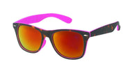 Load image into Gallery viewer, Sonnenbrille verspiegelt 400 UV Nerd Tiger Print braun bunt
