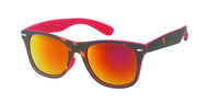 Load image into Gallery viewer, Sonnenbrille verspiegelt 400 UV Nerd Tiger Print braun bunt
