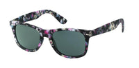 Load image into Gallery viewer, Sonnenbrille farbenfroher Print bunt verspiegelt 400 UV Nerd Stil
