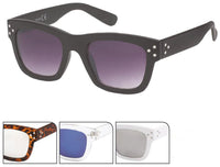 Load image into Gallery viewer, Sonnenbrille Nerd 400 UV getönt verspiegelt drei Zierpunkte hoher Steg
