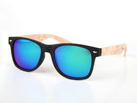 Cargar imagen en el visor de la galería, Sonnenbrille Nerdbrille 400 UV Ziermandel Holzdesign Maserung
