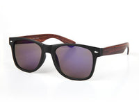 Cargar imagen en el visor de la galería, Sonnenbrille Nerdbrille 400 UV Ziermandel Holzdesign Maserung
