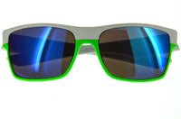 Cargar imagen en el visor de la galería, Nerd Sonnenbrille weiß bunt verspiegelt rot grün orange
