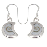 Cargar imagen en el visor de la galería, Shivaauge Silberohrringe Halbmond Ohrringe 925er Sterling Silber Shiva Auge Eye Damen Schmuck
