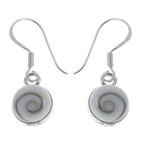 Load image into Gallery viewer, Shivaauge Silberohrringe plastisch 8 mm rund Ohrringe 925er Silber Shiva Auge Eye Damen Schmuck
