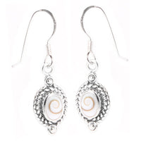 Load image into Gallery viewer, Shivaauge Silberohrringe Flechtmuster Ohrringe 925er Silber Damen Glitzer Schmuck Shiva Auge
