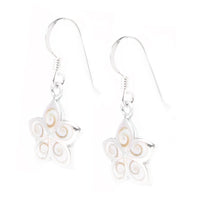 Load image into Gallery viewer, Shivaauge Blume Silberohrringe Ohrringe Ohrhänger 925er Sterling Silber Damen Schmuck Shiva Auge
