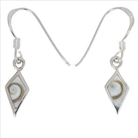 Load image into Gallery viewer, Shivaauge Drache Raute Silberohrringe Ohrringe 925er Sterling Silber Damen Schmuck Shiva Auge
