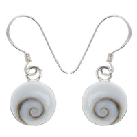 Load image into Gallery viewer, Shivaauge Silberohrringe 10 mm rund Ohrringe 925er Sterling Silber Shiva Auge Eye Damen Schmuck
