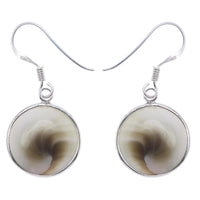 Load image into Gallery viewer, Shivaauge Silberohrringe 10 mm rund Ohrringe 925er Sterling Silber Shiva Auge Eye Damen Schmuck
