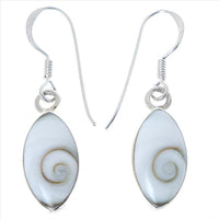 Load image into Gallery viewer, Shivaauge Silberohrringe Mandel 15 mm Ohrringe 925er Sterling Silber Shiva Auge Eye Damen Schmuck
