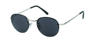Cargar imagen en el visor de la galería, Sonnenbrille rund 400UV John Lennon Style randlos Metall dünn Steg Knick
