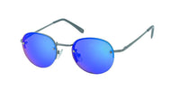Cargar imagen en el visor de la galería, Sonnenbrille rund 400UV John Lennon Style randlos Metall dünn Steg Knick
