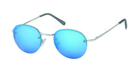Cargar imagen en el visor de la galería, Sonnenbrille rund 400UV John Lennon Style randlos Metall dünn Steg Knick
